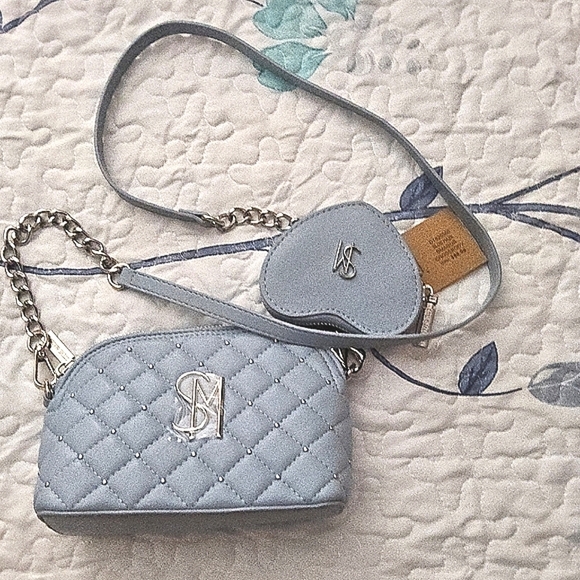 Steve Madden Vegan Leather Vegan Quilted Crossbody Bag with A mini coin … Bundle - Picture 4 of 4